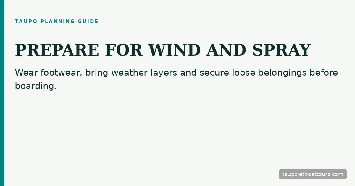 Bring your own weather layers and wear secure footwear